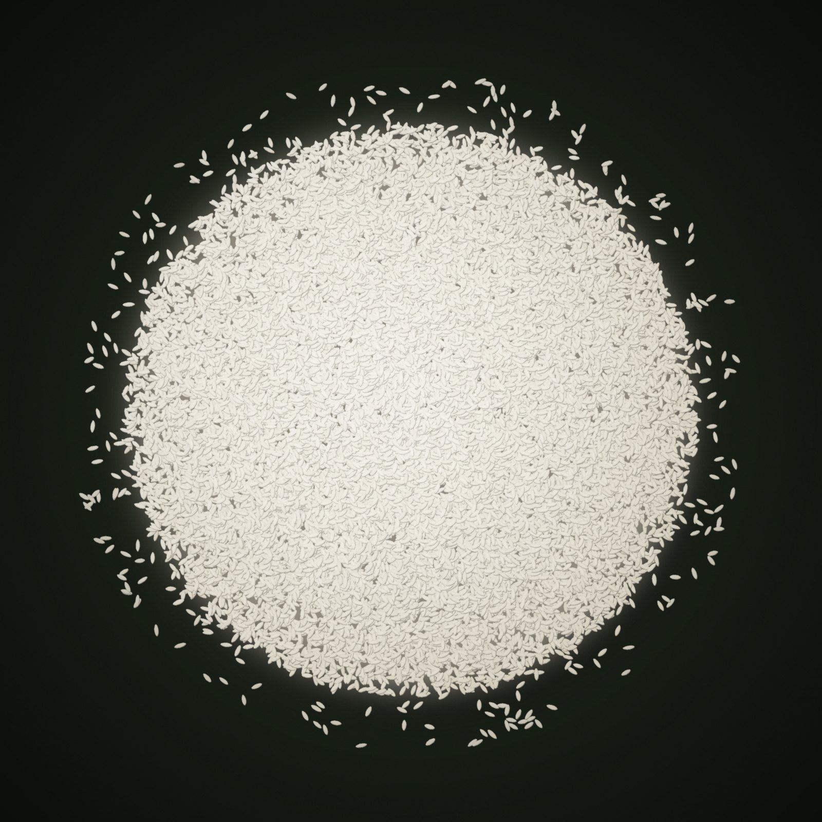 A heap of Sona Masoori Rice grains