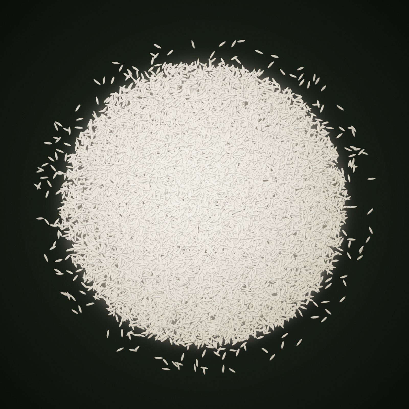 A heap of Traditional Basmati Rice grains
